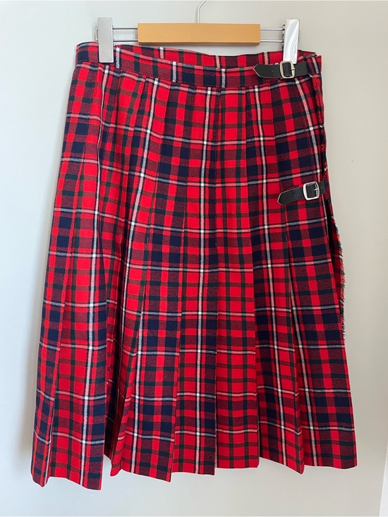 Vintage Dresses & Skirts - Geoffrey (Tailor) Highland Crafts Pure New Wool Kilt Vintage Scottish Tartan